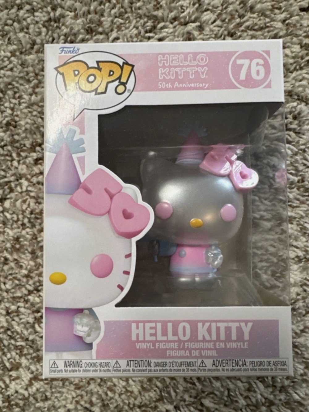 Funko Pop! Sanrio - Hello Kitty #76 HELLO KITTY 50TH ANNIVERSARY MINT